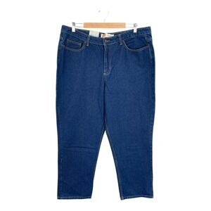 Route 66 Jeans Womens 18 Short Blue Relaxed Fit Denim High Rise 100% Cotton Y2K